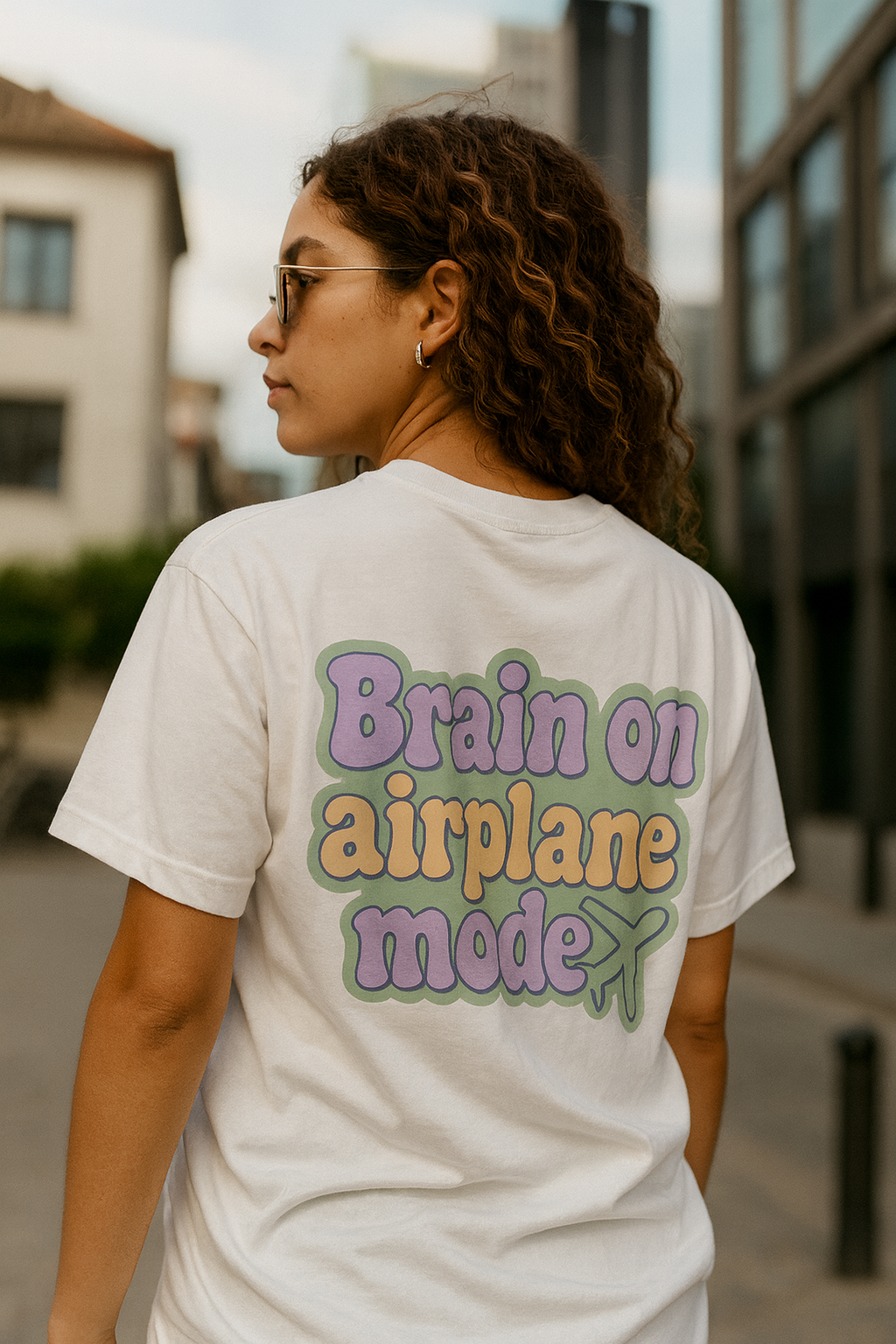 T-Shirt unisexe «Brain on airplane mode»