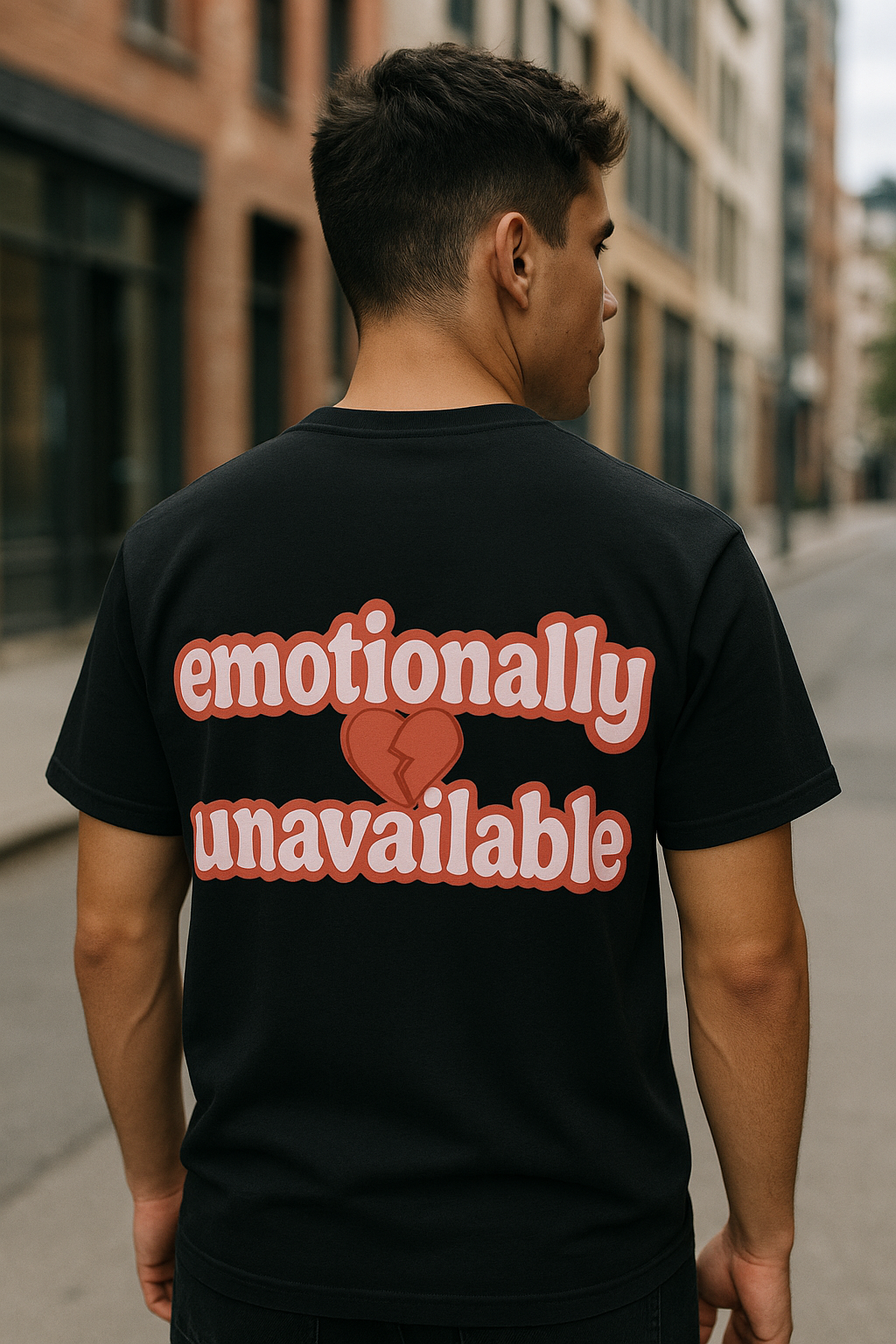 T-Shirt unisexe «Emotionally unavailable»